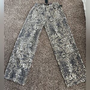 Lioness Animal Print Flare Jeans